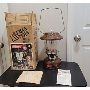 VTG Coleman Double Mantle Lantern Model‎ 275A 710 Picket Fence 2/80 RARE NOS
